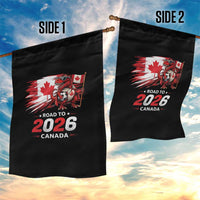 Funny Canada Soccer Dinosaur Garden Flag Road To 2026