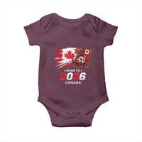 Funny Canada Soccer Dinosaur Baby Onesie Road To 2026