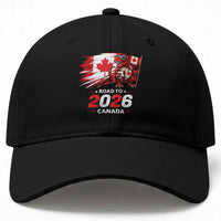 Funny Canada Soccer Dinosaur Baseball Cap Road To 2026