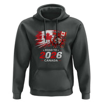Funny Canada Soccer Dinosaur Hoodie Road To 2026