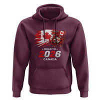Funny Canada Soccer Dinosaur Hoodie Road To 2026