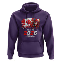 Funny Canada Soccer Dinosaur Hoodie Road To 2026