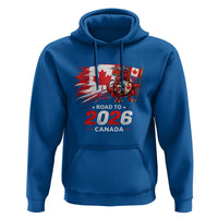 Funny Canada Soccer Dinosaur Hoodie Road To 2026