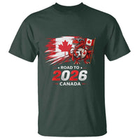 Funny Canada Soccer Dinosaur T Shirt Road To 2026