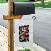 Canada Soccer Moose Garden Flag Vintage Postal Stamp Road To 2026