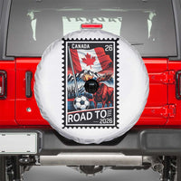 Canada Soccer Moose Spare Tire Cover Vintage Postal Stamp Road To 2026