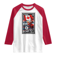 Canada Soccer Moose Raglan Shirt Vintage Postal Stamp Road To 2026