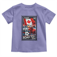 Canada Soccer Moose Toddler T Shirt Vintage Postal Stamp Road To 2026
