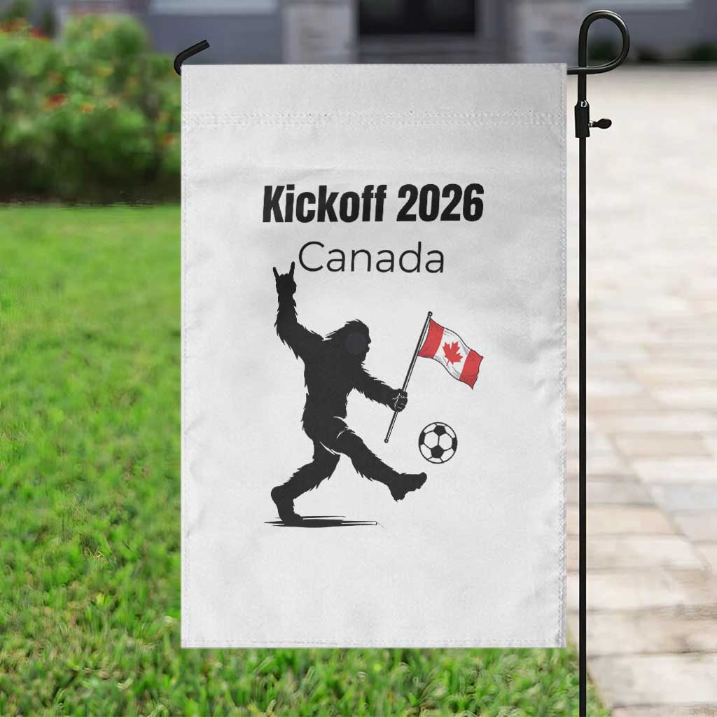Funny Bigfoot Canada Soccer Garden Flag Kickoff 2026