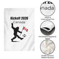 Funny Bigfoot Canada Soccer Garden Flag Kickoff 2026