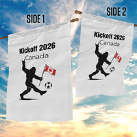Funny Bigfoot Canada Soccer Garden Flag Kickoff 2026