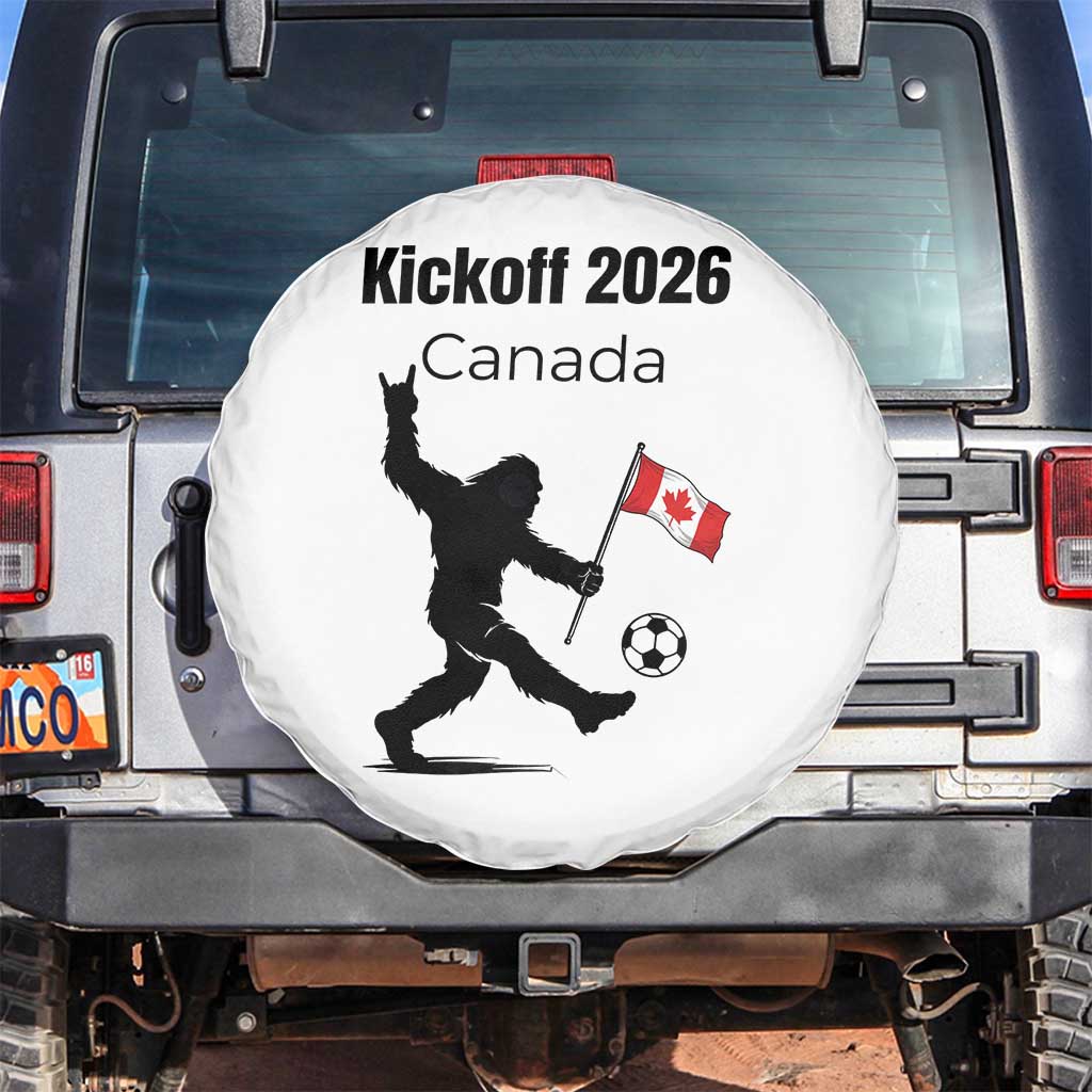 Funny Bigfoot Canada Soccer Spare Tire Cover Kickoff 2026