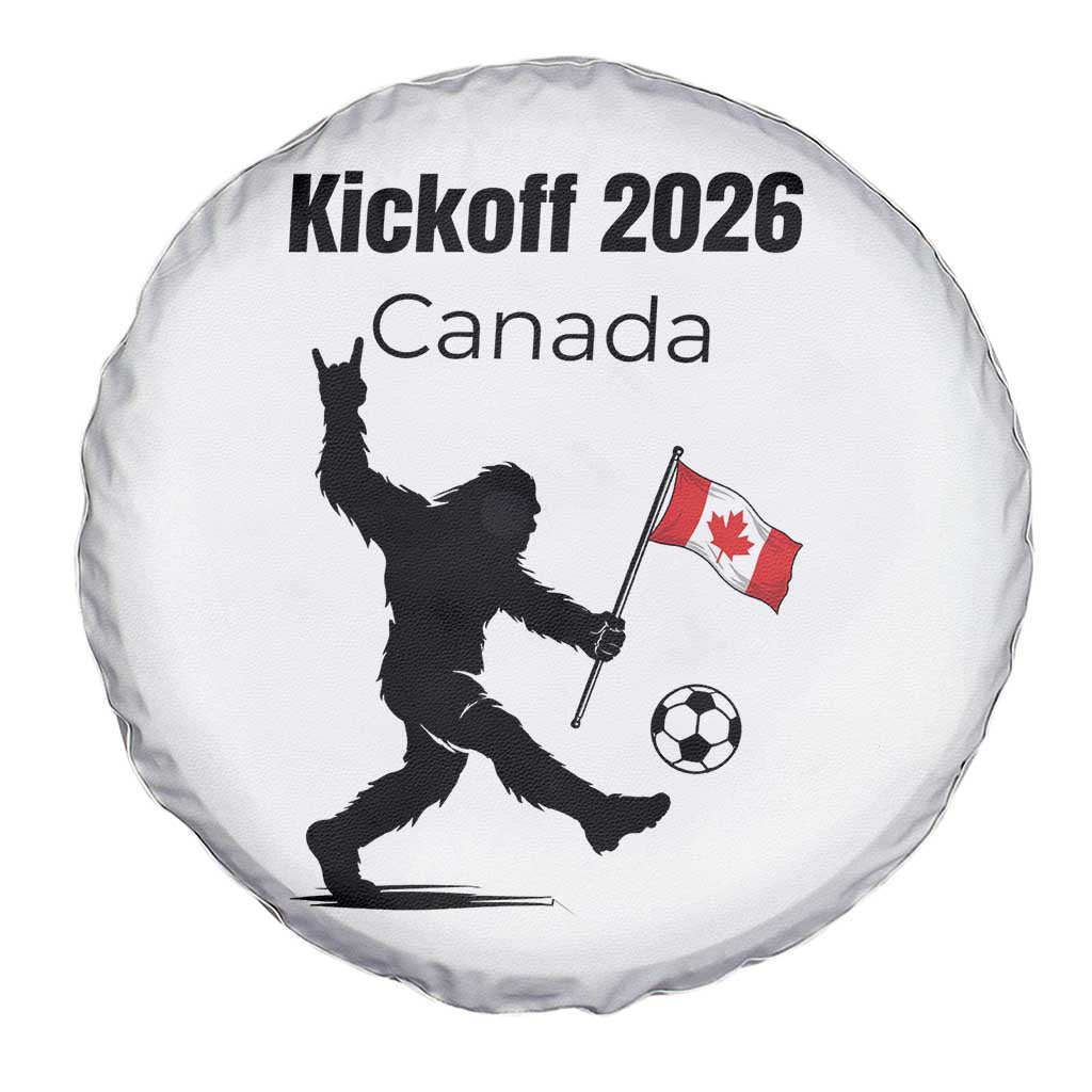 Funny Bigfoot Canada Soccer Spare Tire Cover Kickoff 2026