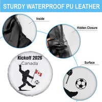 Funny Bigfoot Canada Soccer Spare Tire Cover Kickoff 2026