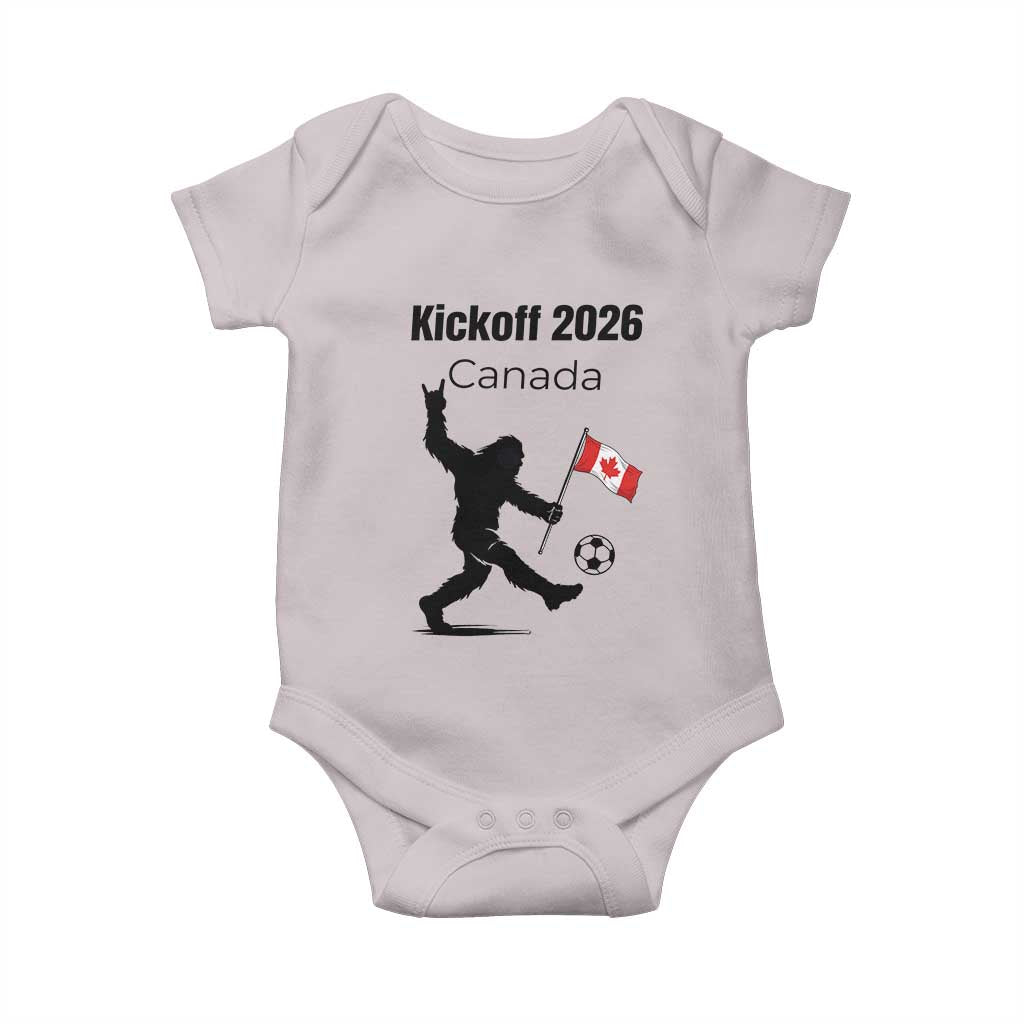 Funny Bigfoot Canada Soccer Baby Onesie Kickoff 2026