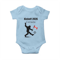 Funny Bigfoot Canada Soccer Baby Onesie Kickoff 2026