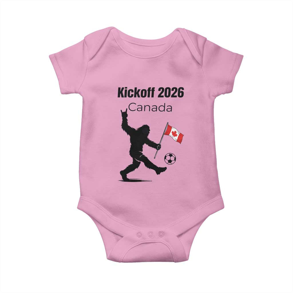 Funny Bigfoot Canada Soccer Baby Onesie Kickoff 2026