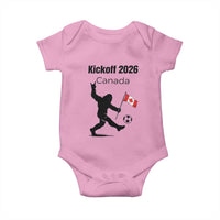 Funny Bigfoot Canada Soccer Baby Onesie Kickoff 2026