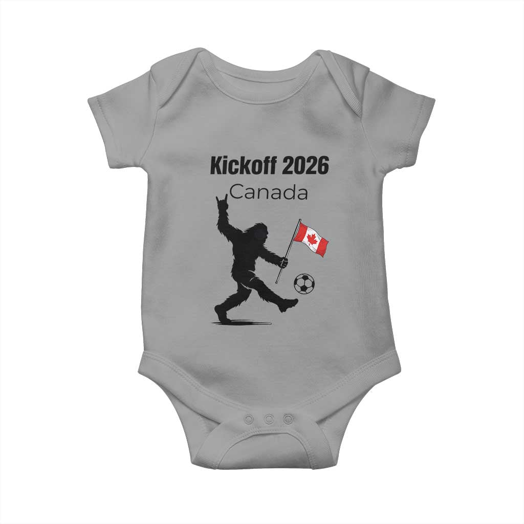 Funny Bigfoot Canada Soccer Baby Onesie Kickoff 2026