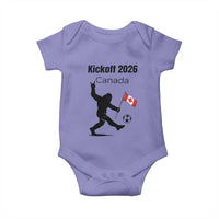 Funny Bigfoot Canada Soccer Baby Onesie Kickoff 2026