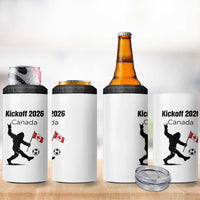 Funny Bigfoot Canada Soccer 4 in 1 Can Cooler Tumbler Kickoff 2026
