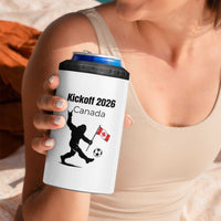 Funny Bigfoot Canada Soccer 4 in 1 Can Cooler Tumbler Kickoff 2026