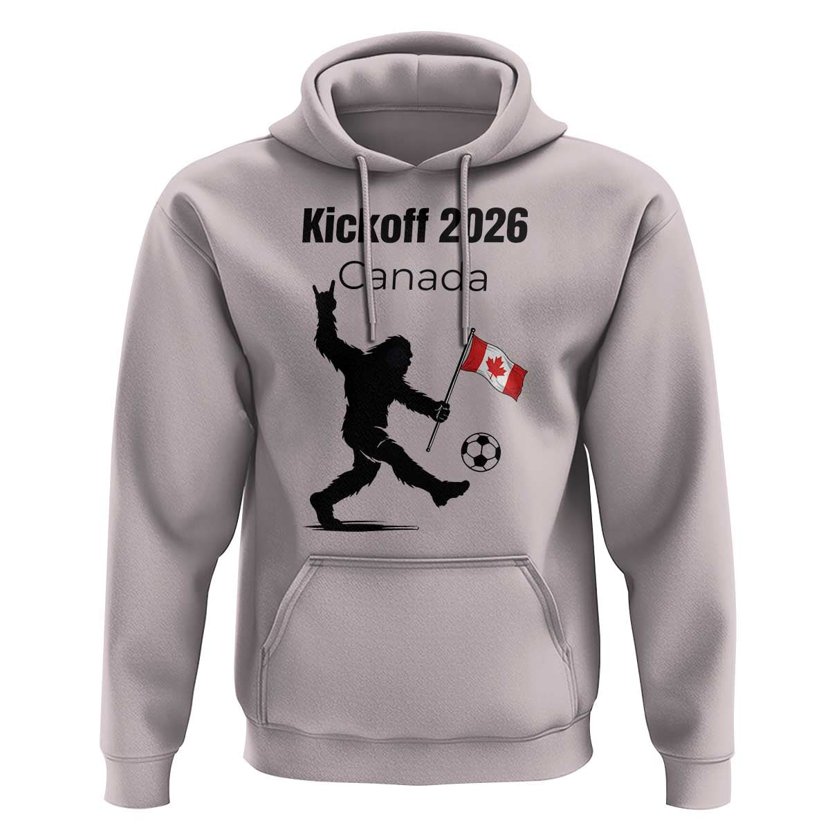 Funny Bigfoot Canada Soccer Hoodie Kickoff 2026