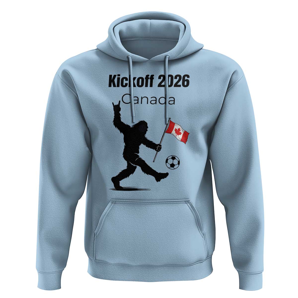 Funny Bigfoot Canada Soccer Hoodie Kickoff 2026
