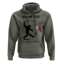 Funny Bigfoot Canada Soccer Hoodie Kickoff 2026