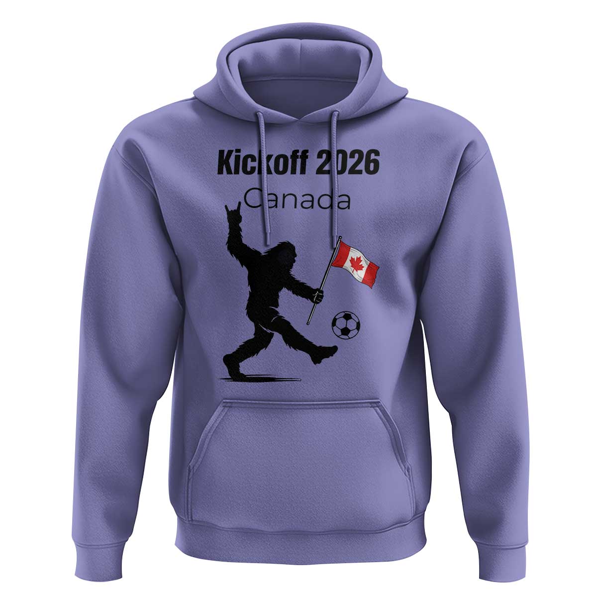 Funny Bigfoot Canada Soccer Hoodie Kickoff 2026
