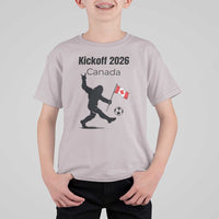 Funny Bigfoot Canada Soccer T Shirt For Kid Kickoff 2026