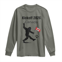 Funny Bigfoot Canada Soccer Long Sleeve Shirt Kickoff 2026