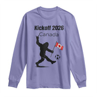 Funny Bigfoot Canada Soccer Long Sleeve Shirt Kickoff 2026