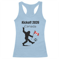 Funny Bigfoot Canada Soccer Racerback Tank Top Kickoff 2026