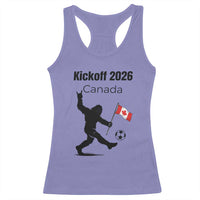 Funny Bigfoot Canada Soccer Racerback Tank Top Kickoff 2026