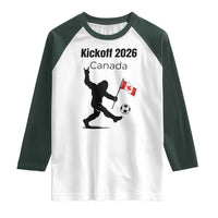 Funny Bigfoot Canada Soccer Raglan Shirt Kickoff 2026