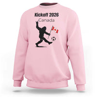 Funny Bigfoot Canada Soccer Sweatshirt Kickoff 2026