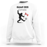 Funny Bigfoot Canada Soccer Sweatshirt Kickoff 2026