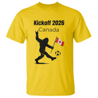 Funny Bigfoot Canada Soccer T Shirt Kickoff 2026