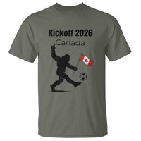 Funny Bigfoot Canada Soccer T Shirt Kickoff 2026