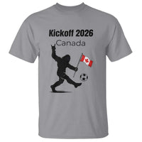 Funny Bigfoot Canada Soccer T Shirt Kickoff 2026