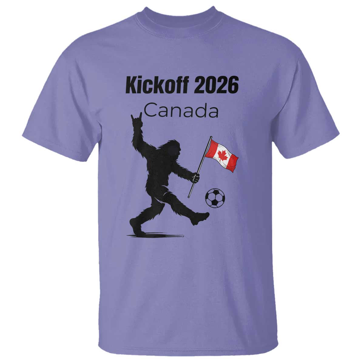 Funny Bigfoot Canada Soccer T Shirt Kickoff 2026