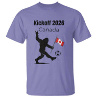 Funny Bigfoot Canada Soccer T Shirt Kickoff 2026