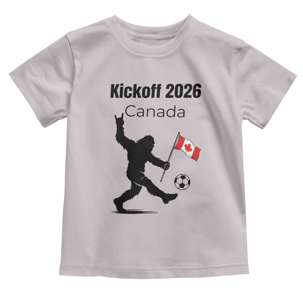 Funny Bigfoot Canada Soccer Toddler T Shirt Kickoff 2026