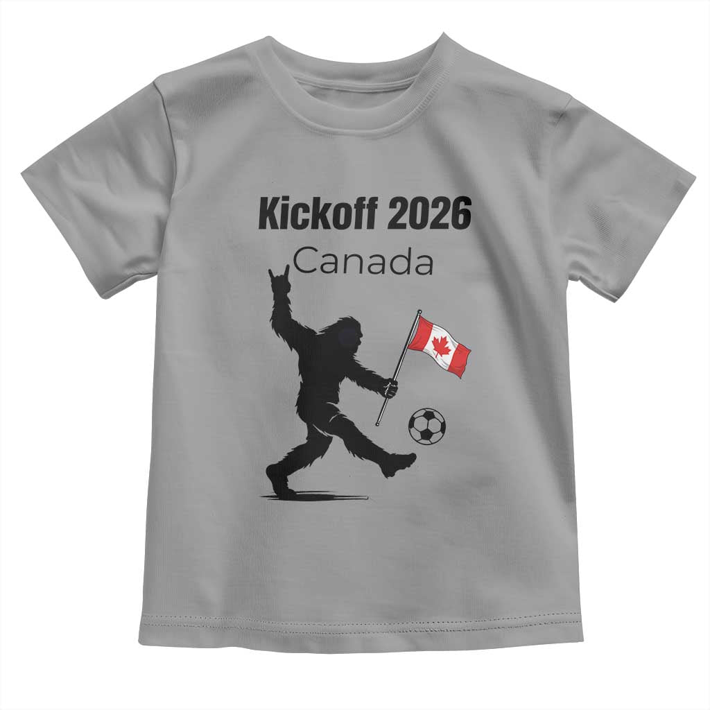 Funny Bigfoot Canada Soccer Toddler T Shirt Kickoff 2026