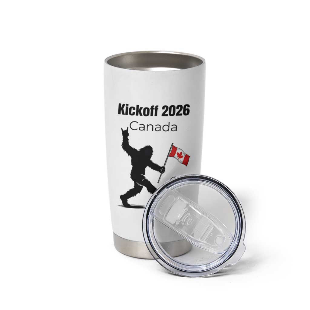 Funny Bigfoot Canada Soccer Tumbler Cup Kickoff 2026