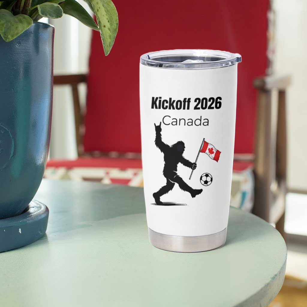 Funny Bigfoot Canada Soccer Tumbler Cup Kickoff 2026