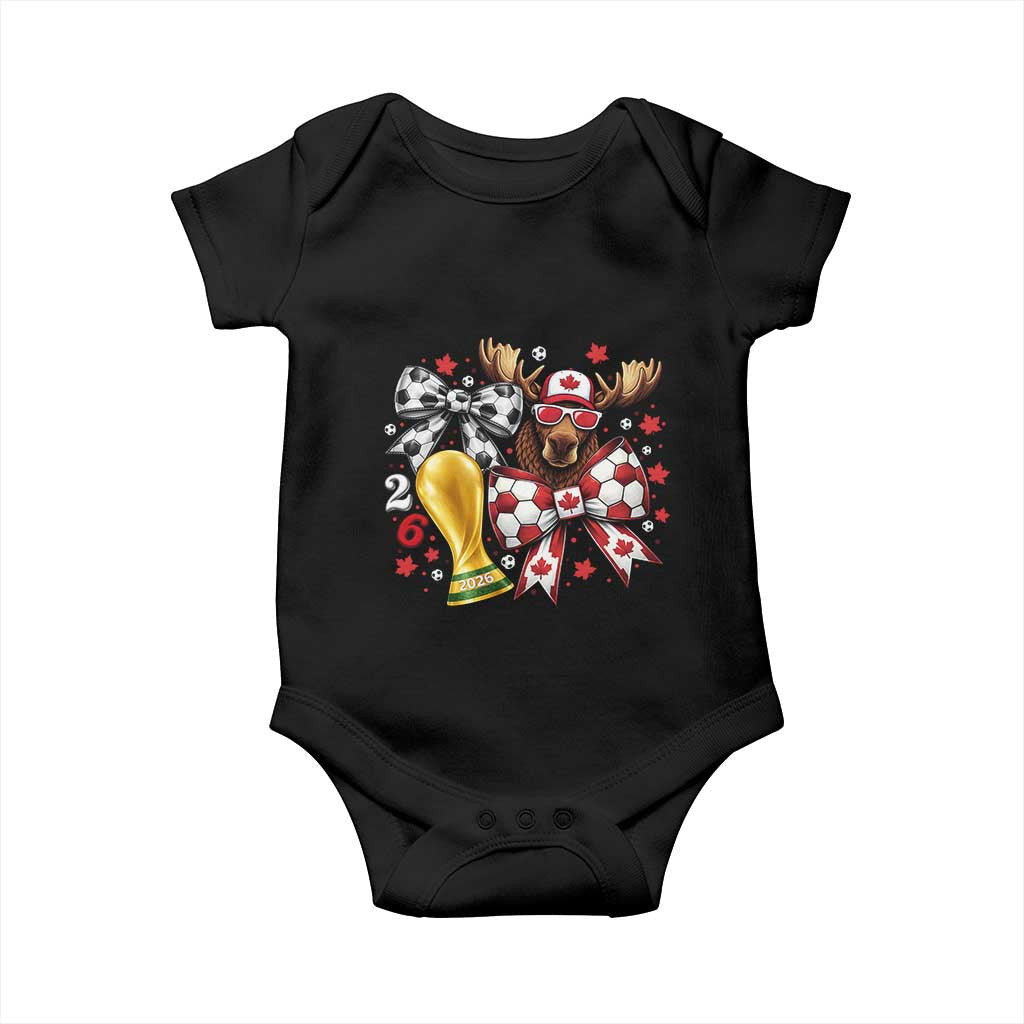 Proud Canada Soccer 2026 Baby Onesie Canadian Football Fan