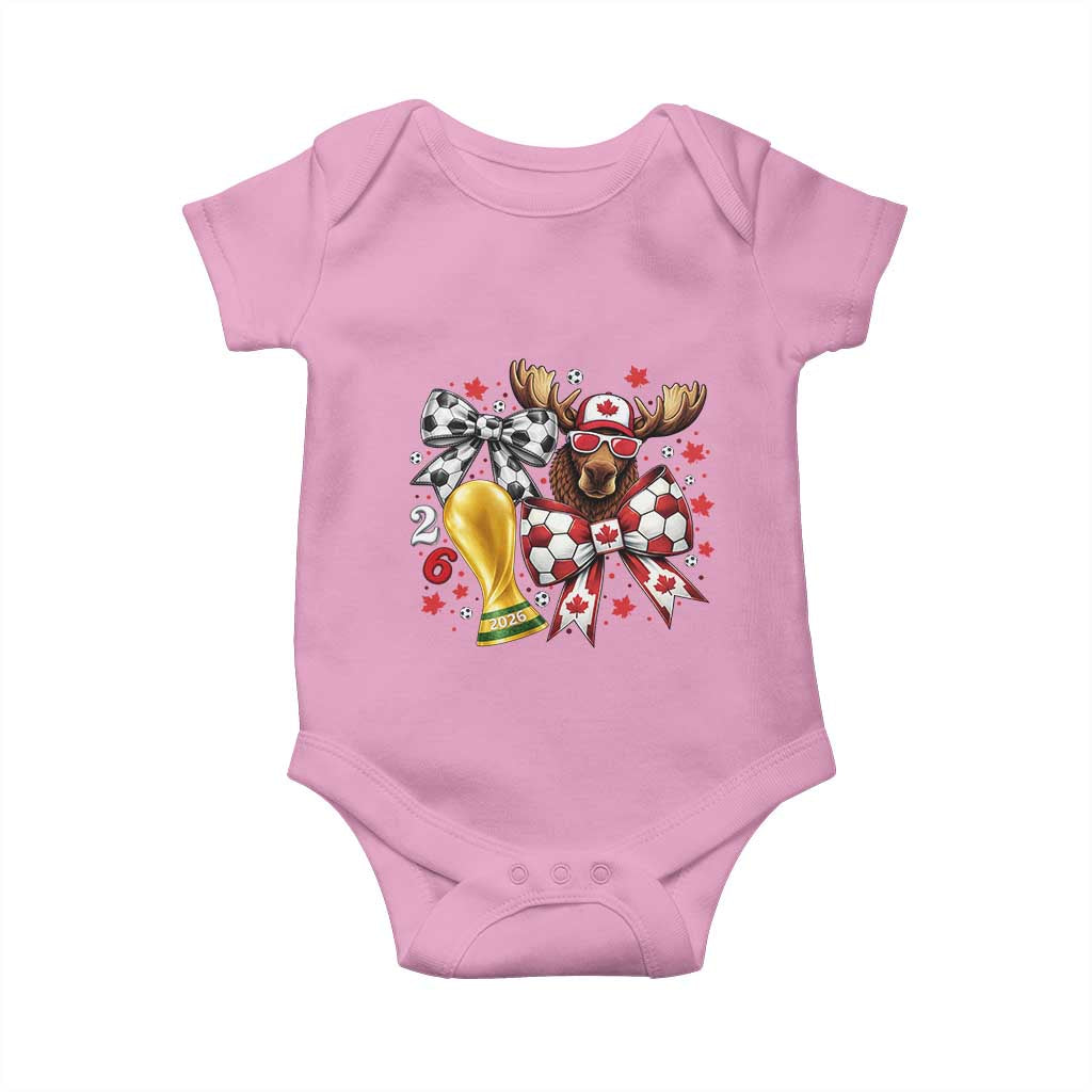 Proud Canada Soccer 2026 Baby Onesie Canadian Football Fan