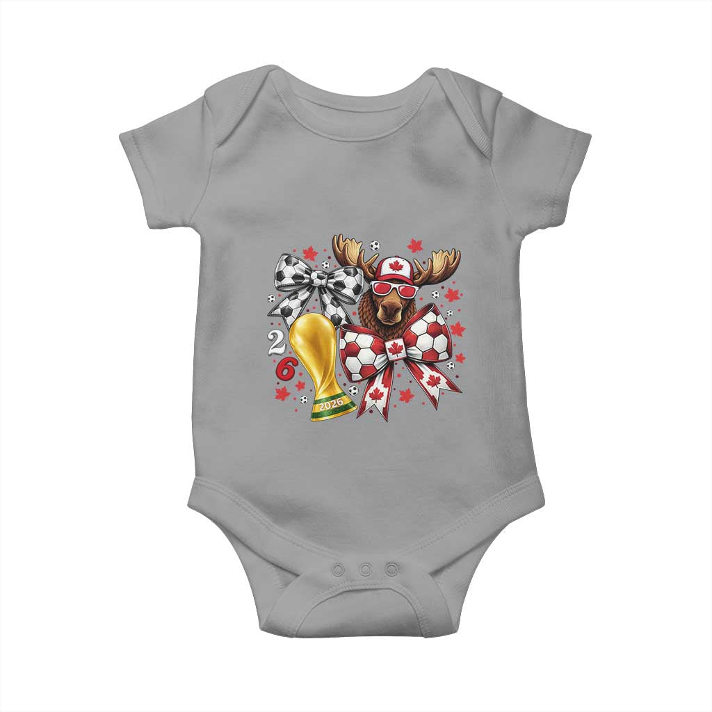 Proud Canada Soccer 2026 Baby Onesie Canadian Football Fan